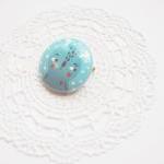 Hand Painted Wooden Brooch Little Whimsical..