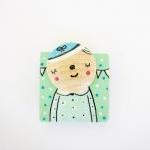 Granma Caterina - Hand Painted Wooden Magnet